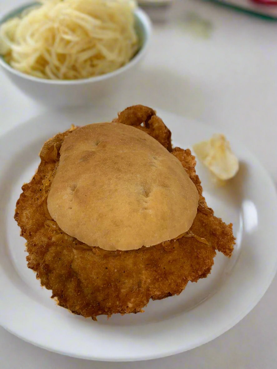 Vera's Market Schnitzel on a Bun