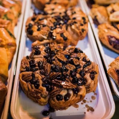 Vera's Cranberry, Pecan and Almond Chelsea Bun